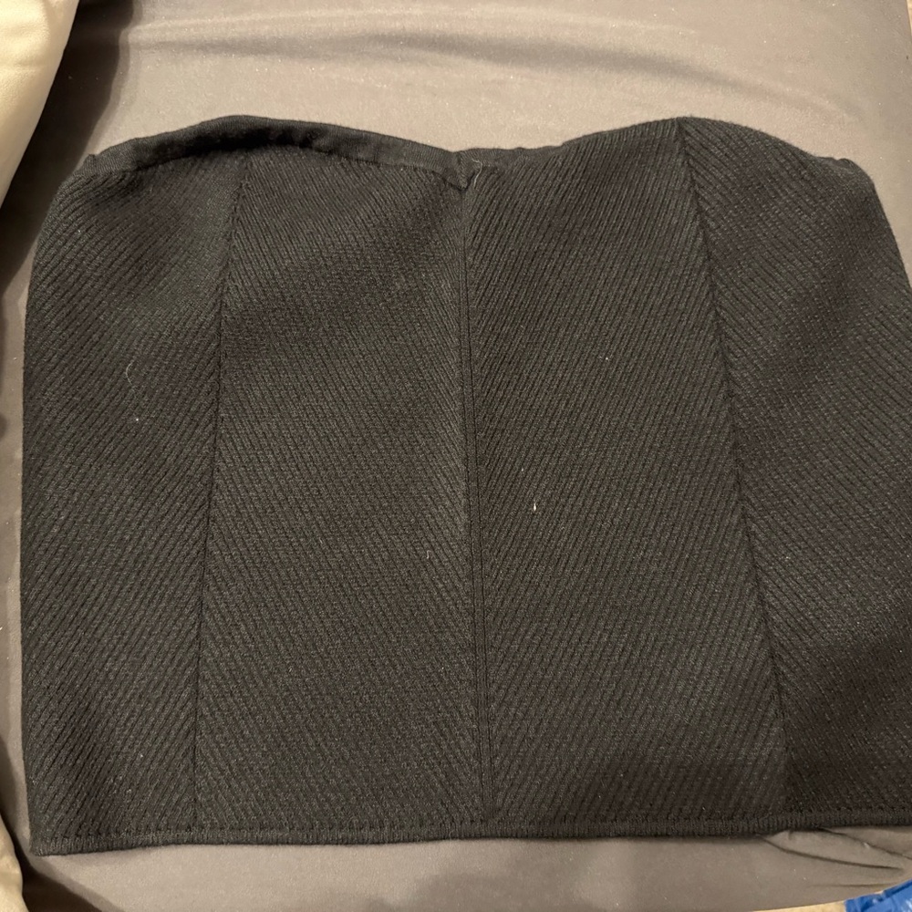 Aerie Black Ribbed Top